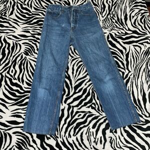 Vintage Pierre Cardin rare 80s high rise mom blue straight leg jeans size 8